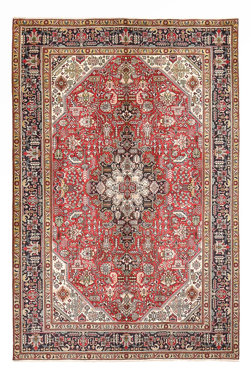 Persisk tæppe - Tabriz - 290 x 196 cm - rød