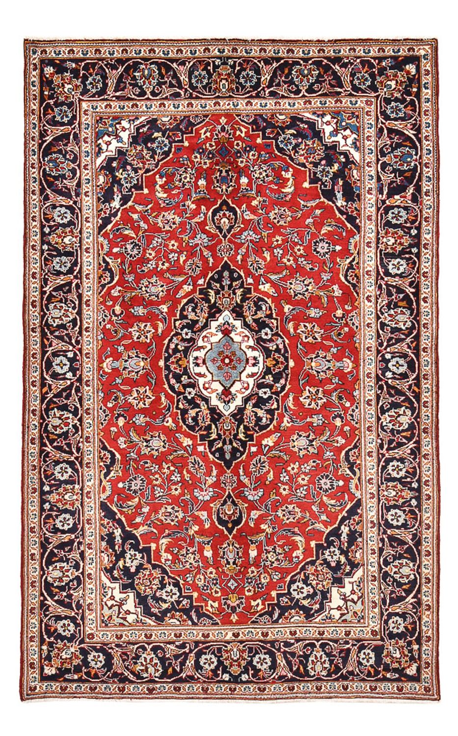 Persisk tæppe - Keshan - 235 x 148 cm - rød