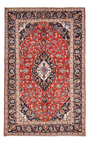 Persisk tæppe - Keshan - 235 x 148 cm - rød