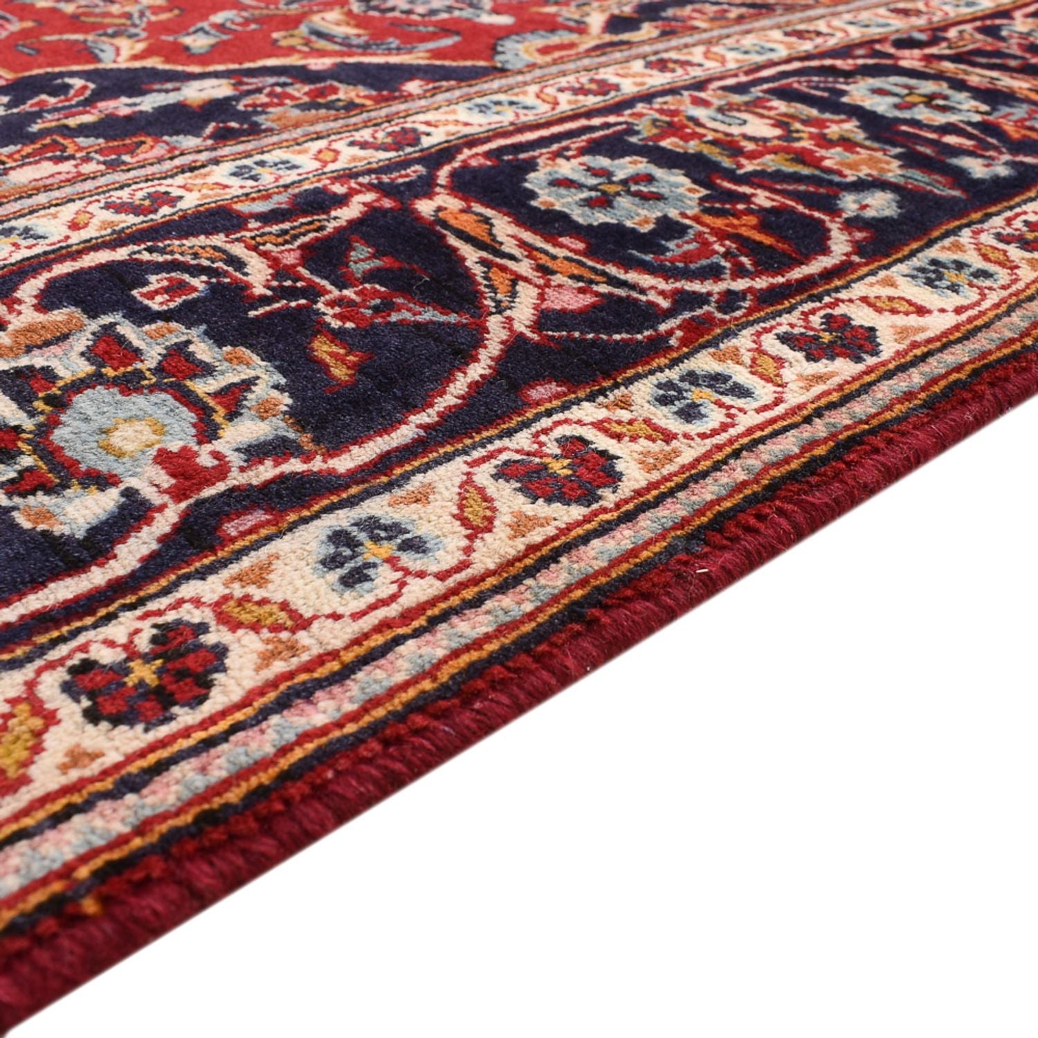 Persisk tæppe - Keshan - 235 x 148 cm - rød