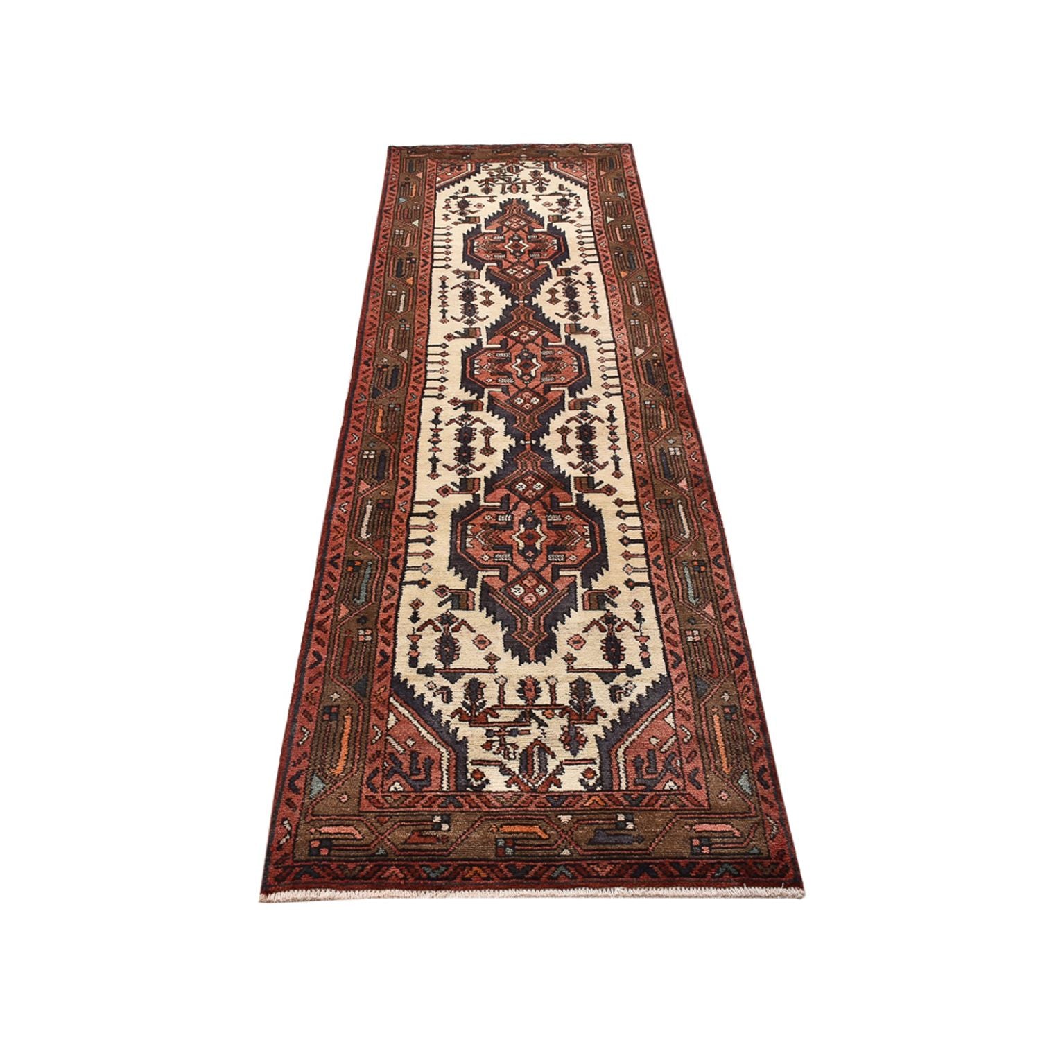 Løber Persisk tæppe - Nomadisk - 300 x 83 cm - beige