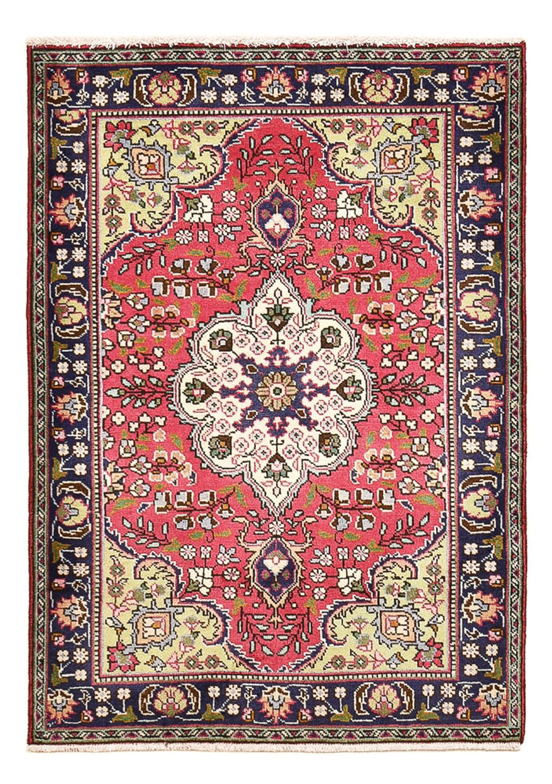 Persisk tæppe - Tabriz - 143 x 100 cm - lysrød