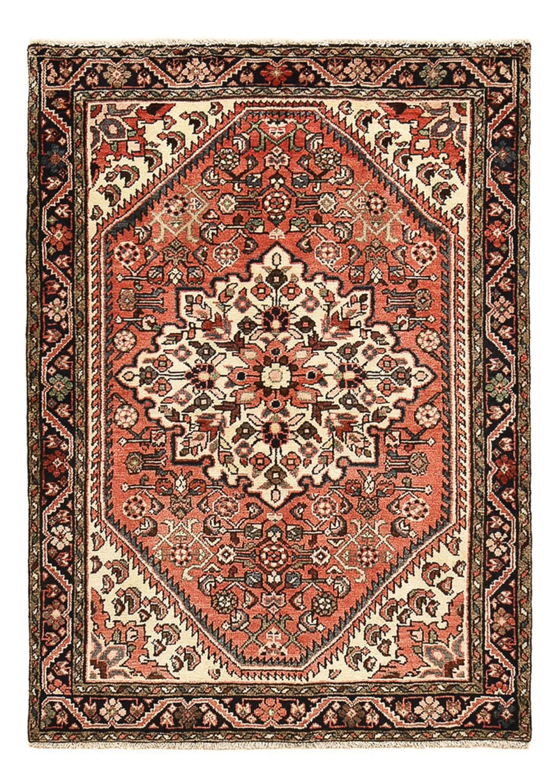 Persisk tæppe - Nomadisk - 147 x 104 cm - lysrød