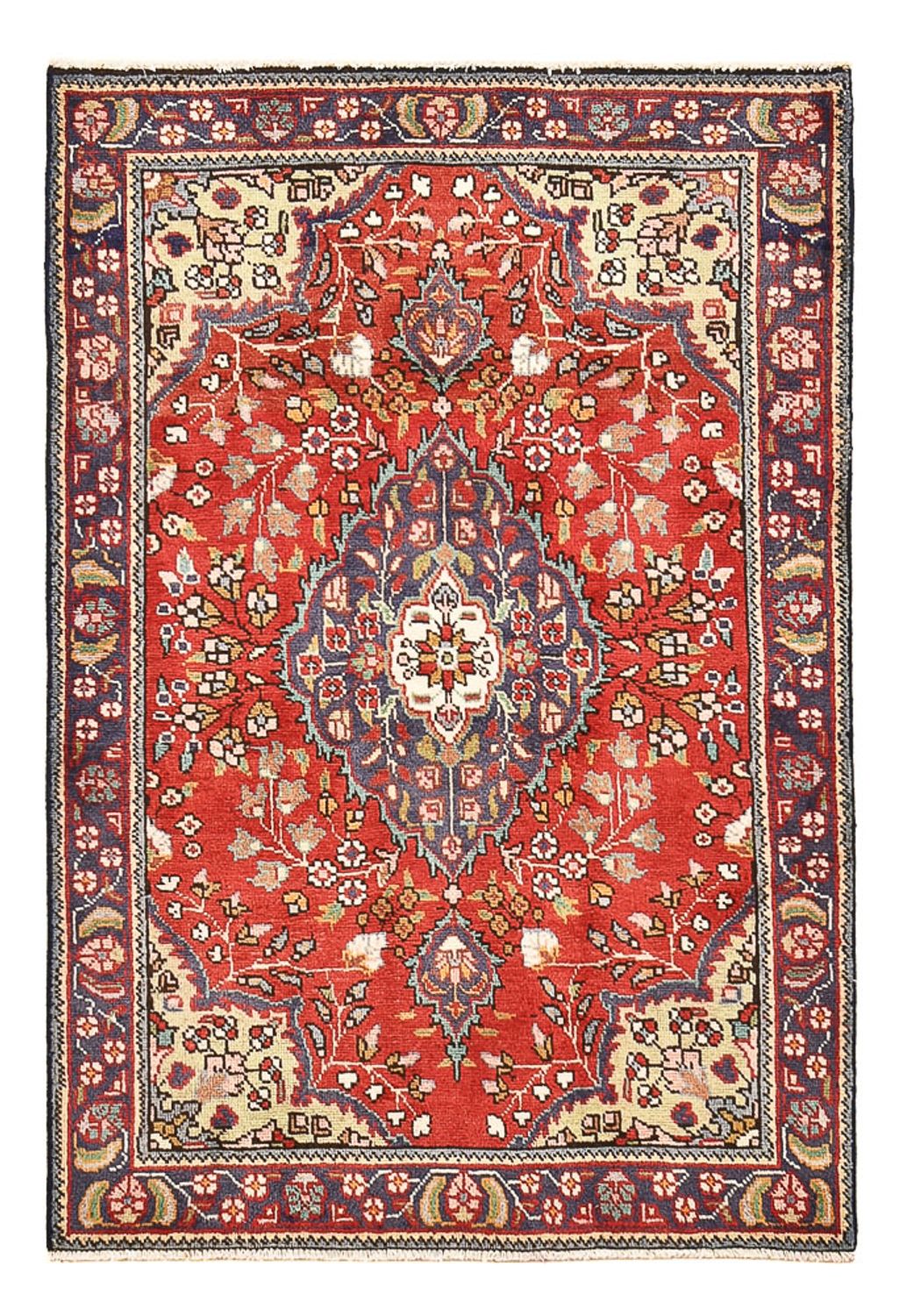 Persisk tæppe - Tabriz - 145 x 100 cm - rød
