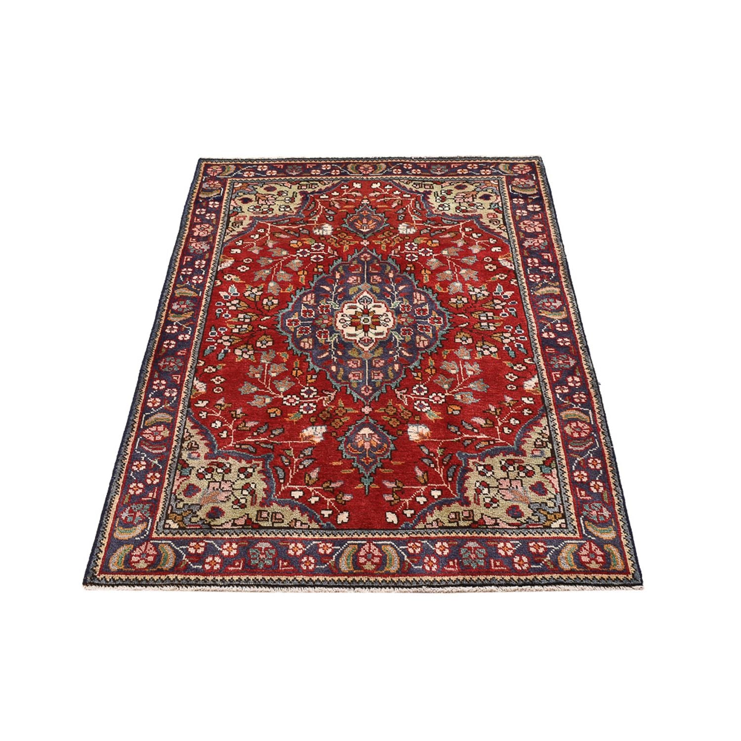 Persisk tæppe - Tabriz - 145 x 100 cm - rød