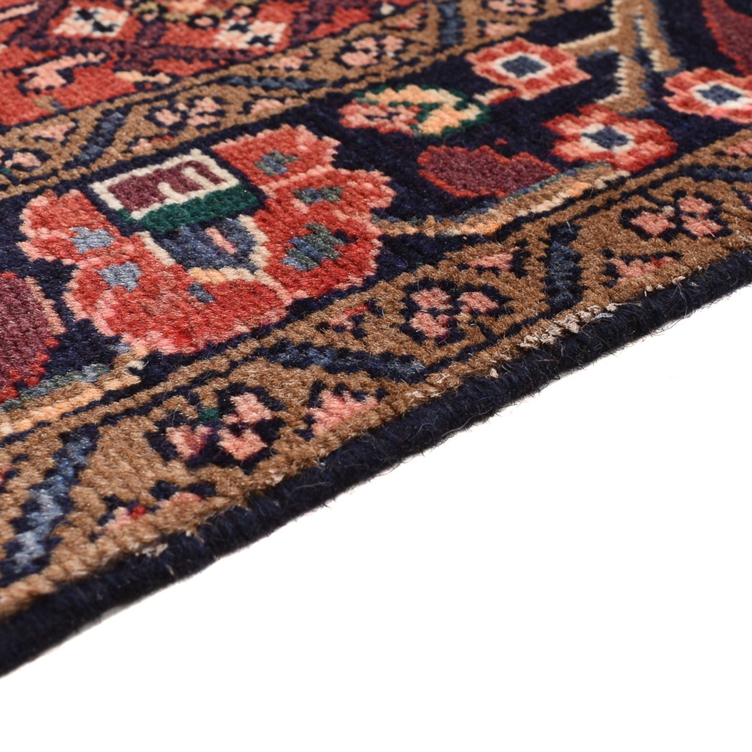 Persisk tæppe - Nomadisk - 156 x 105 cm - mørkerød