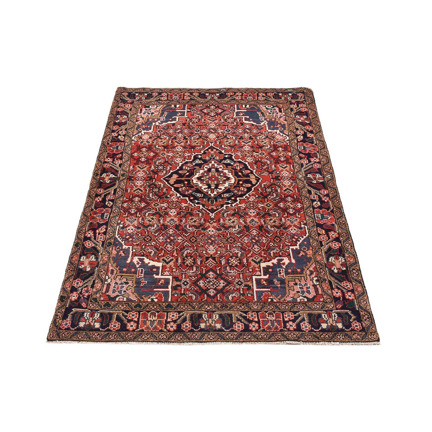 Persisk tæppe - Nomadisk - 156 x 105 cm - mørkerød
