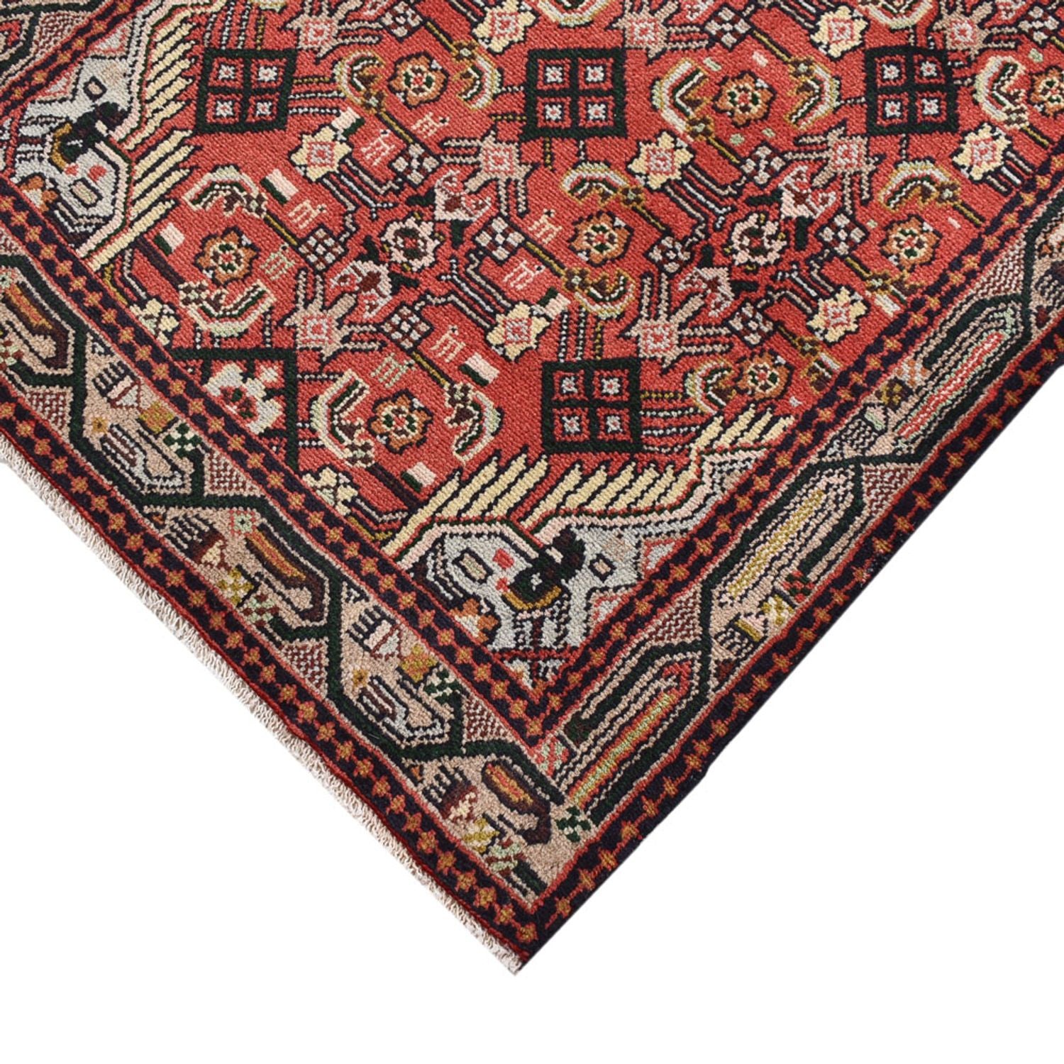 Løber Persisk tæppe - Nomadisk - 215 x 75 cm - lysrød