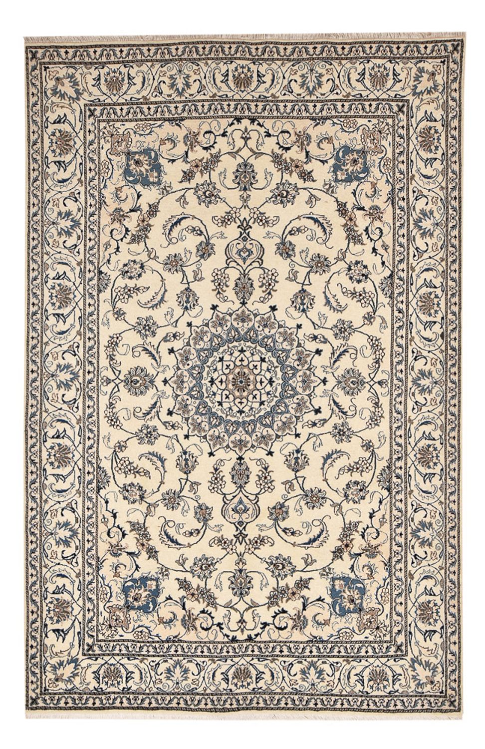 Persisk tæppe - Nain - 300 x 198 cm - sand
