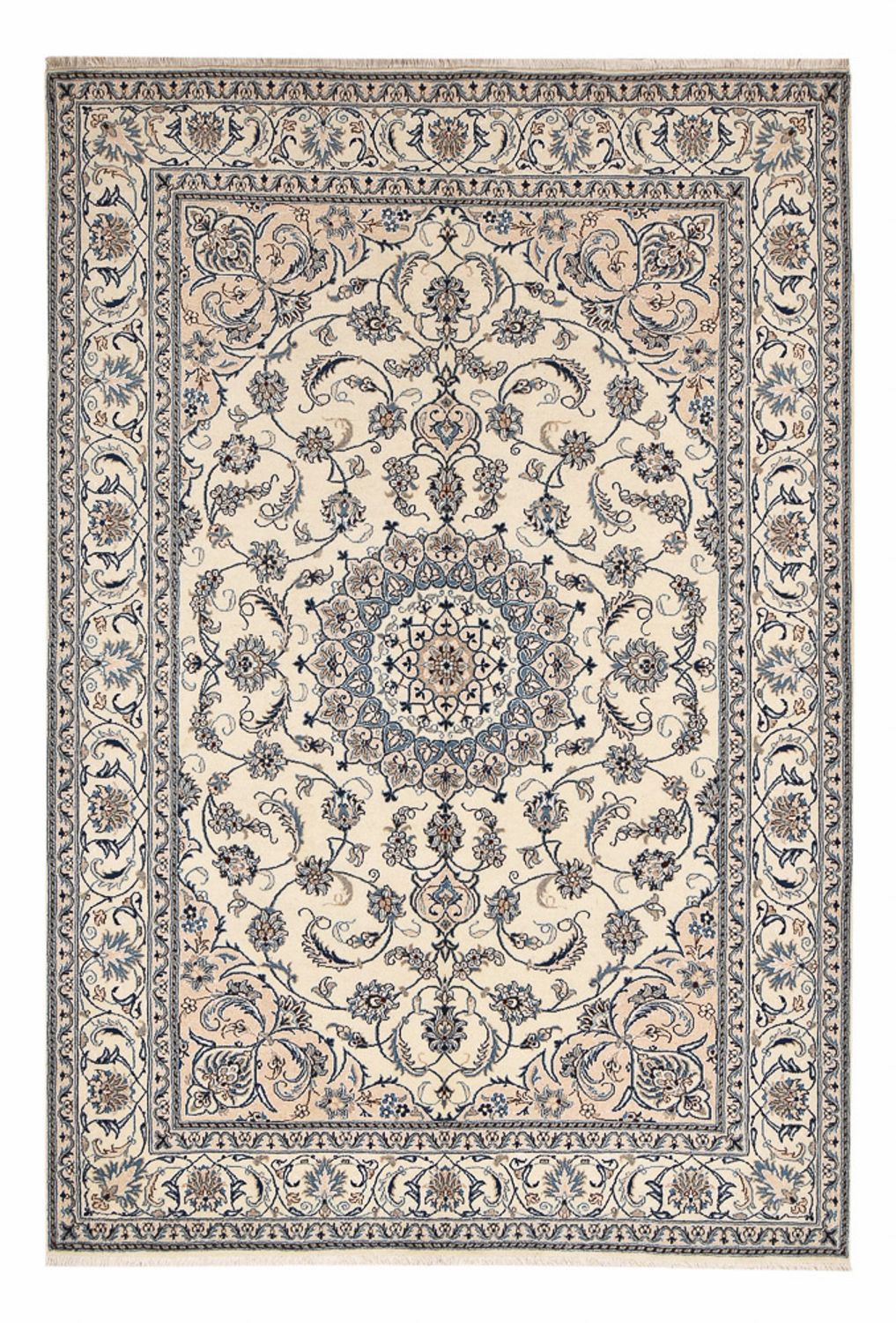 Persisk tæppe - Nain - 293 x 198 cm - sand