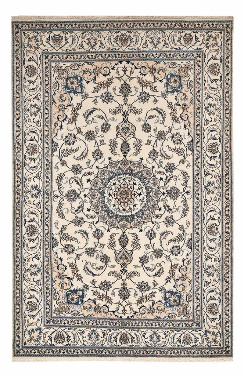 Persisk tæppe - Nain - 309 x 197 cm - creme