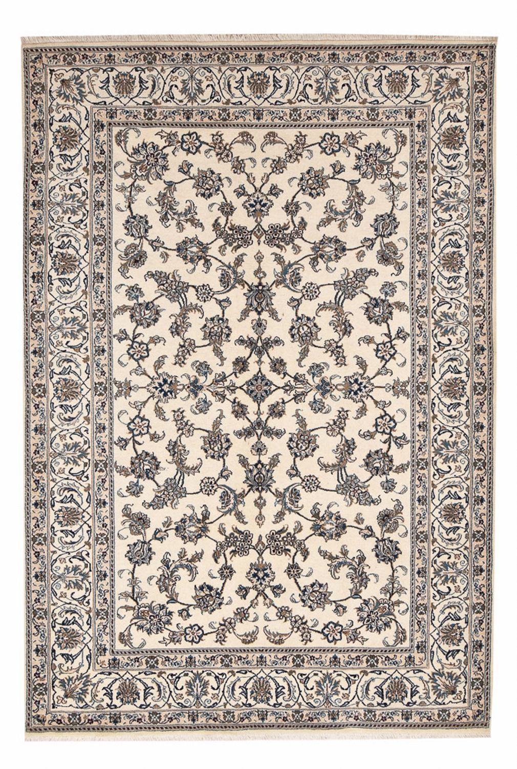 Persisk tæppe - Nain - 300 x 198 cm - creme