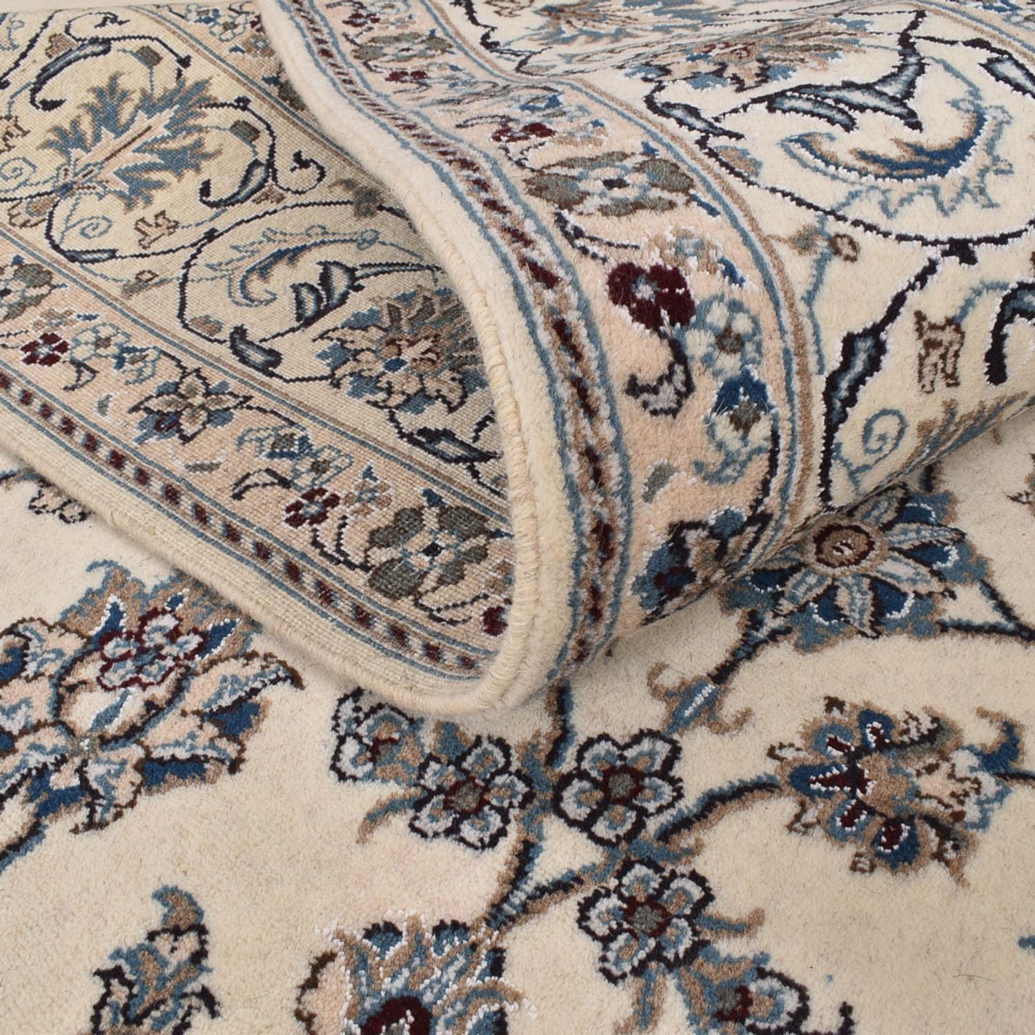 Persisk tæppe - Nain - 300 x 198 cm - creme