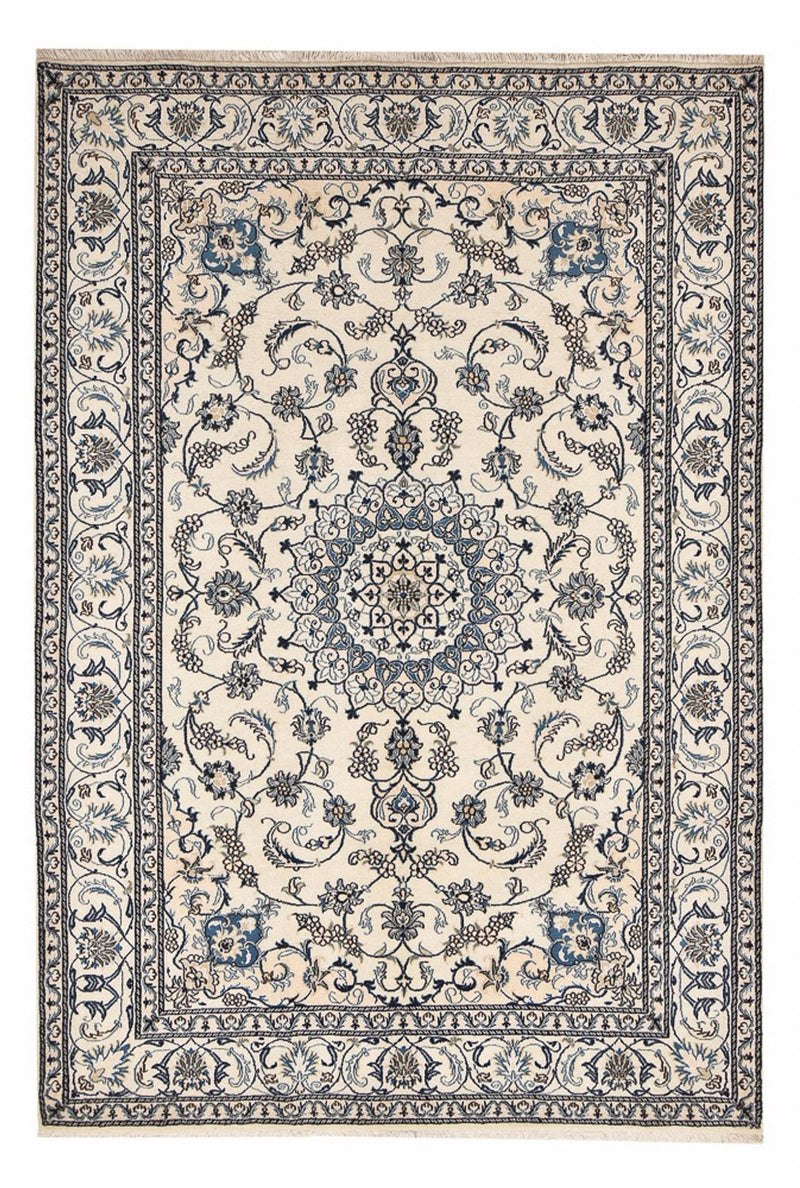 Persisk tæppe - Nain - 297 x 197 cm - creme