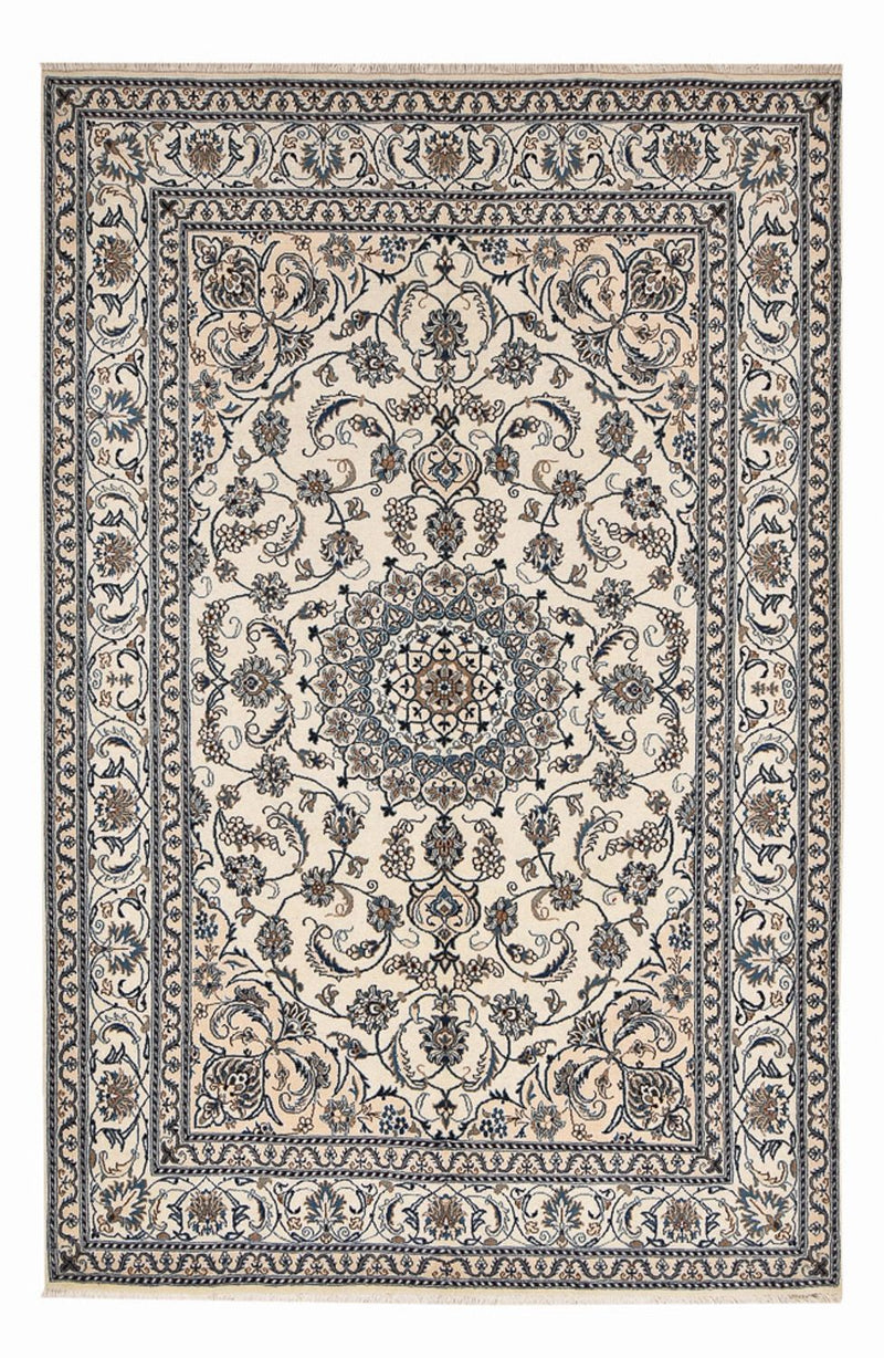Persisk tæppe - Nain - 304 x 203 cm - creme