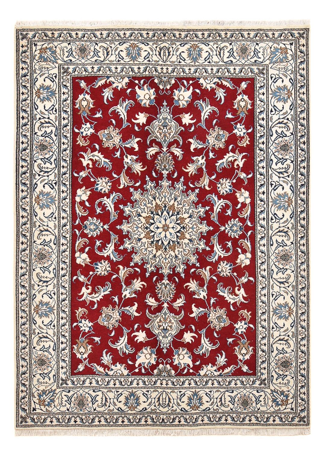 Persisk tæppe - Nain - 238 x 168 cm - rød