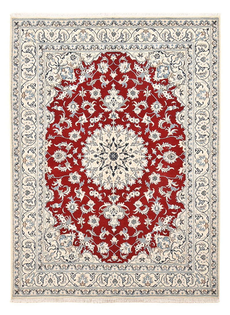 Persisk tæppe - Nain - 233 x 167 cm - rød