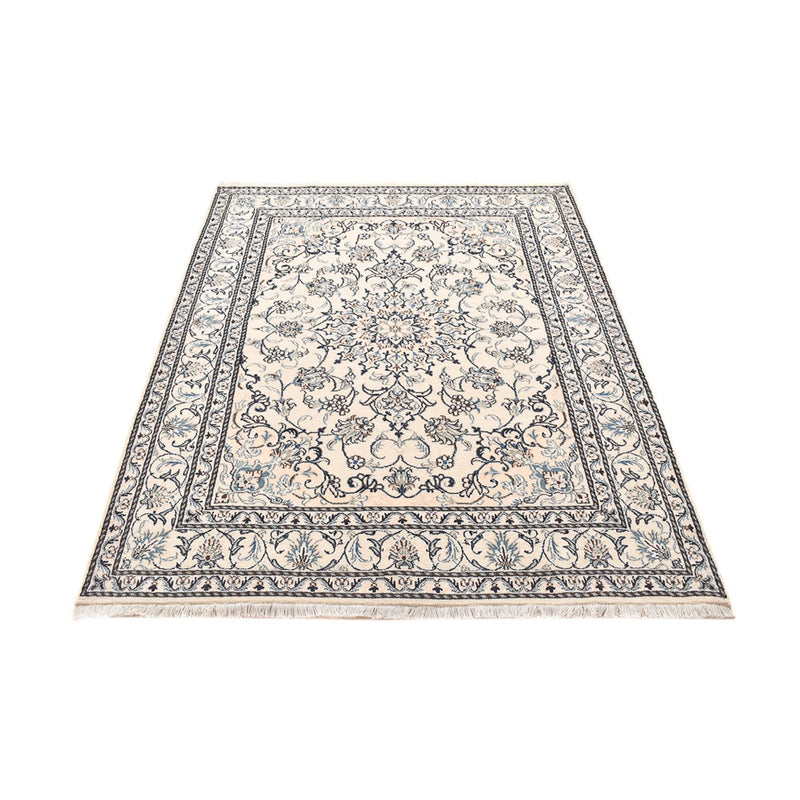Persisk tæppe - Nain - 202 x 150 cm - lys beige