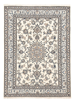 Persisk tæppe - Nain - 198 x 143 cm - lys beige