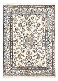 Persisk tæppe - Nain - 198 x 143 cm - lys beige