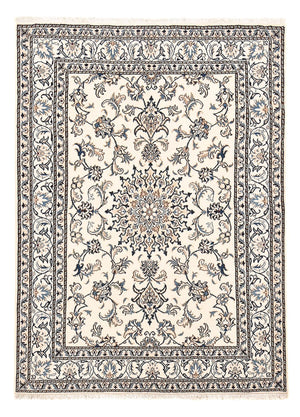 Persisk tæppe - Nain - 198 x 143 cm - lys beige