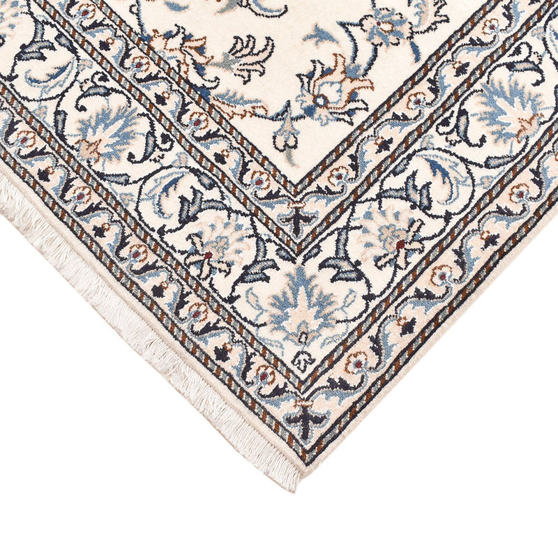 Persisk tæppe - Nain - 198 x 143 cm - lys beige