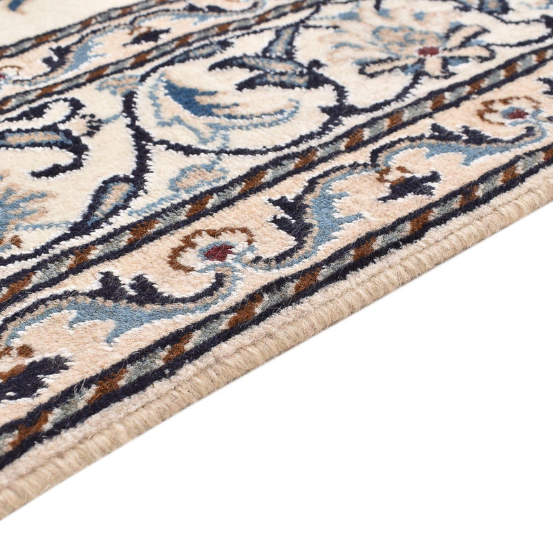 Persisk tæppe - Nain - 198 x 143 cm - lys beige