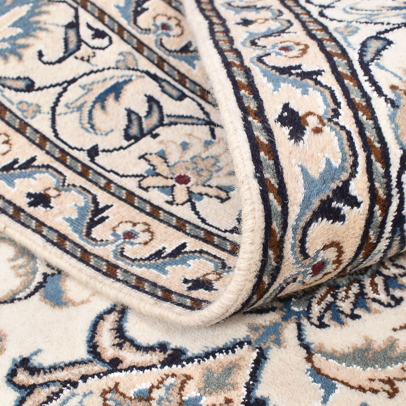 Persisk tæppe - Nain - 198 x 143 cm - lys beige