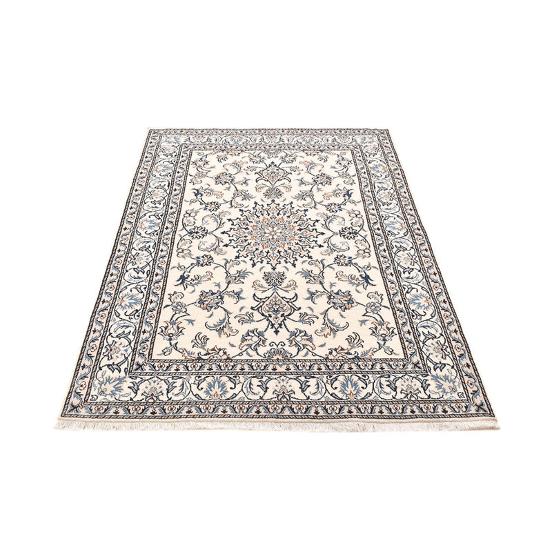 Persisk tæppe - Nain - 198 x 143 cm - lys beige