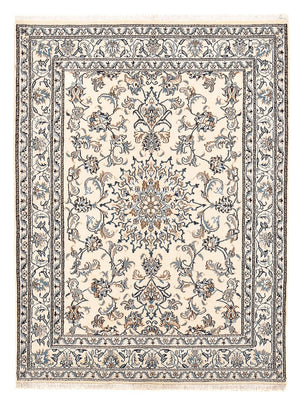 Persisk tæppe - Nain - 195 x 147 cm - lys beige