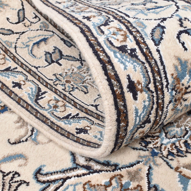 Persisk tæppe - Nain - 195 x 147 cm - lys beige