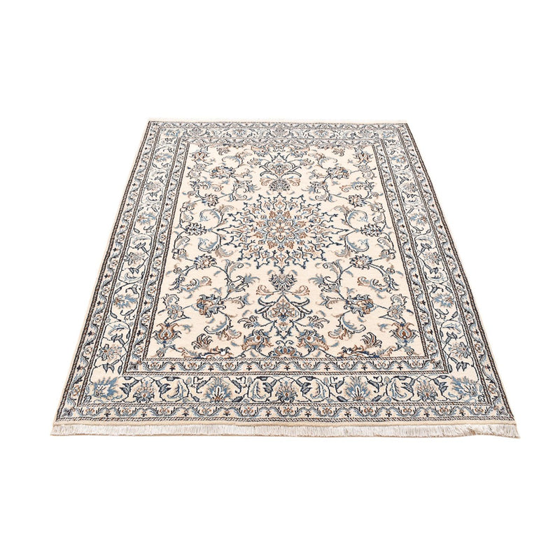 Persisk tæppe - Nain - 195 x 147 cm - lys beige