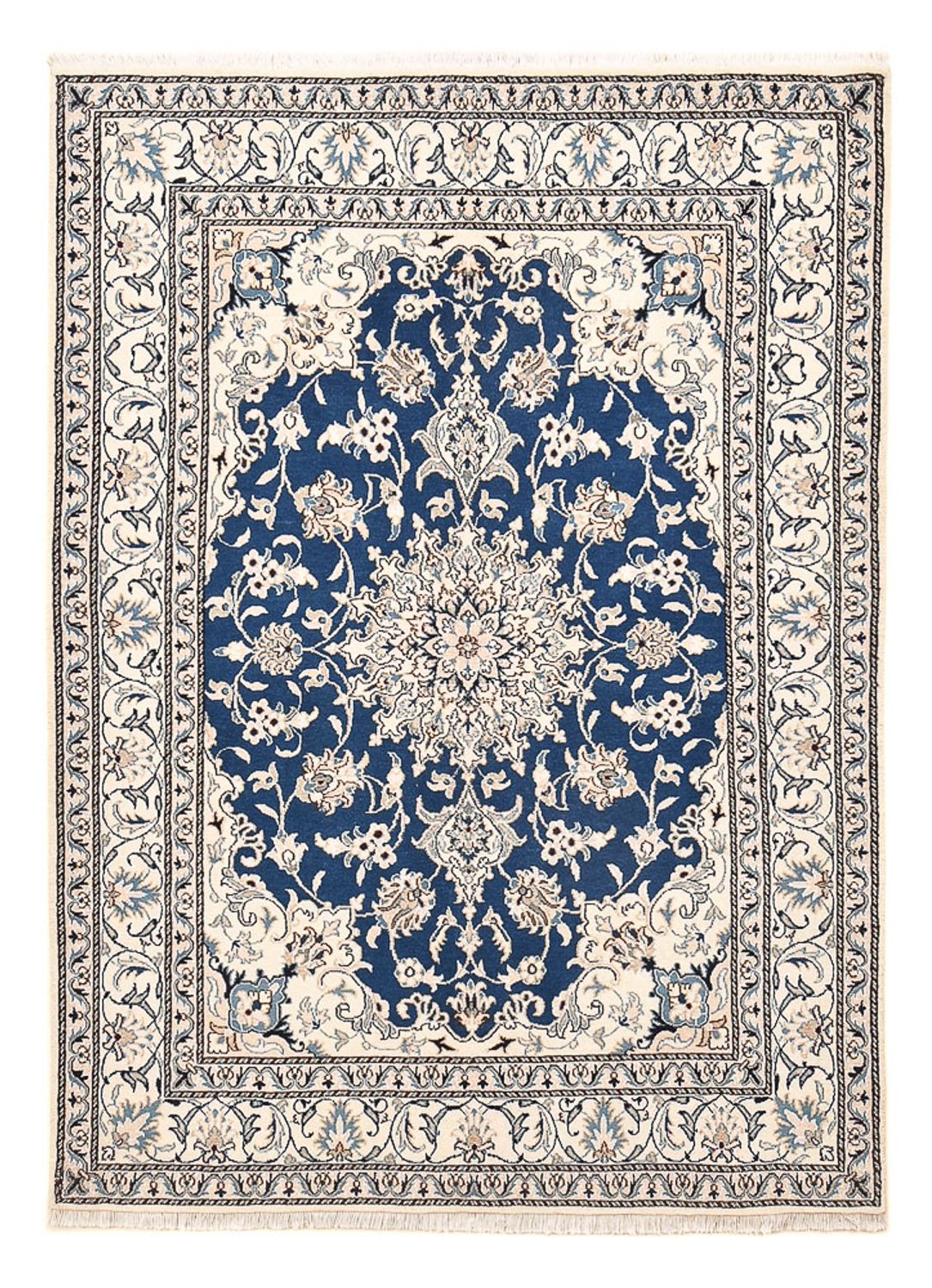 Persisk tæppe - Nain - 205 x 149 cm - blå