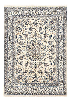 Persisk tæppe - Nain - 201 x 145 cm - lys beige