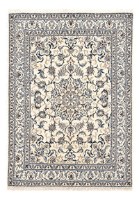 Persisk tæppe - Nain - 201 x 145 cm - lys beige