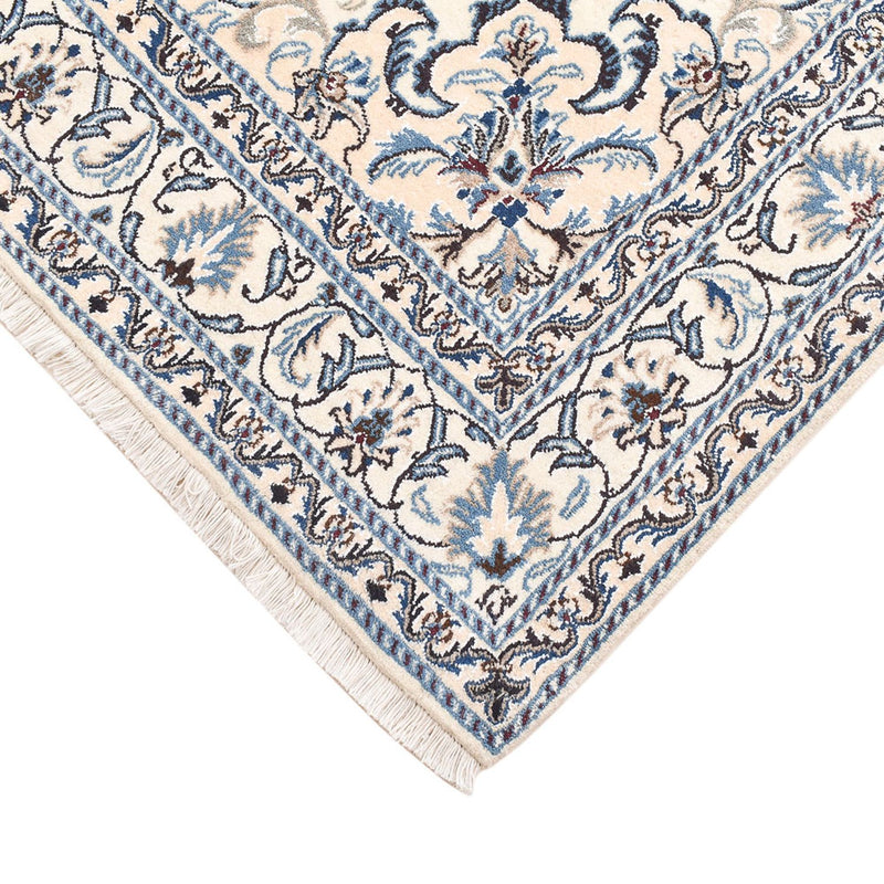Persisk tæppe - Nain - 201 x 145 cm - lys beige