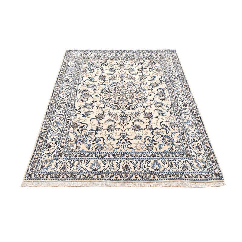 Persisk tæppe - Nain - 201 x 145 cm - lys beige