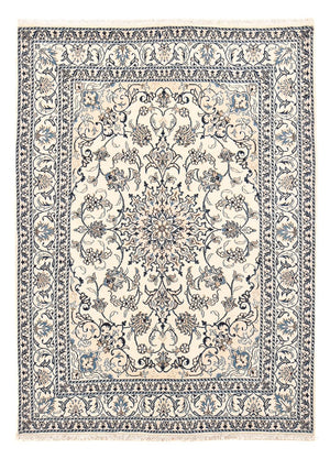 Persisk tæppe - Nain - 207 x 152 cm - lys beige