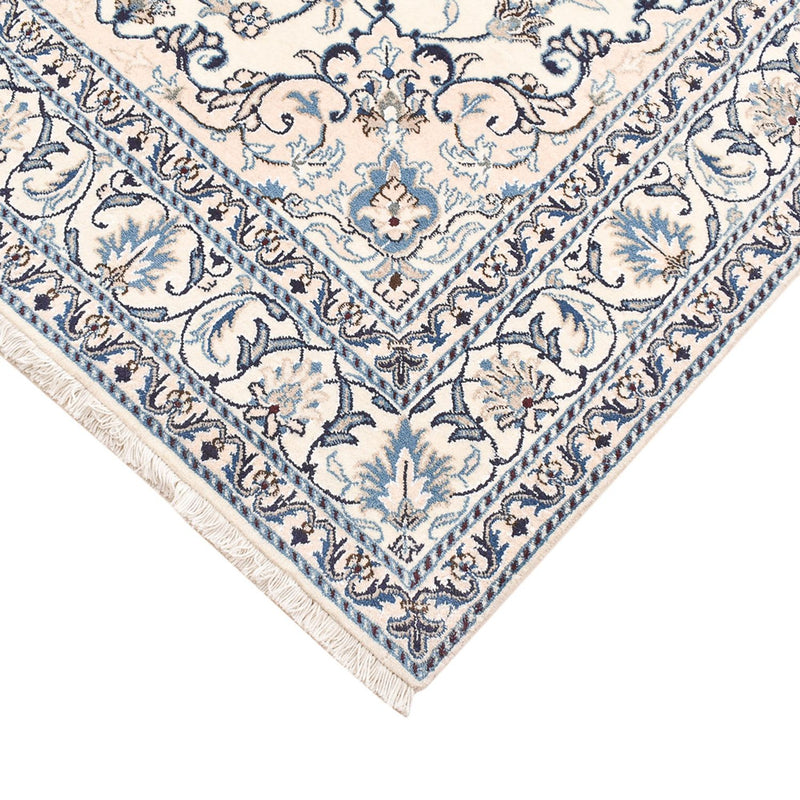 Persisk tæppe - Nain - 207 x 152 cm - lys beige