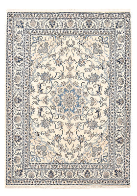 Persisk tæppe - Nain - 203 x 148 cm - lys beige