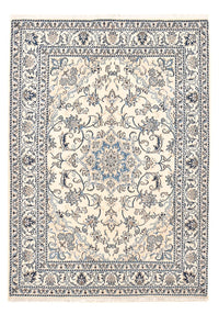 Persisk tæppe - Nain - 203 x 148 cm - lys beige
