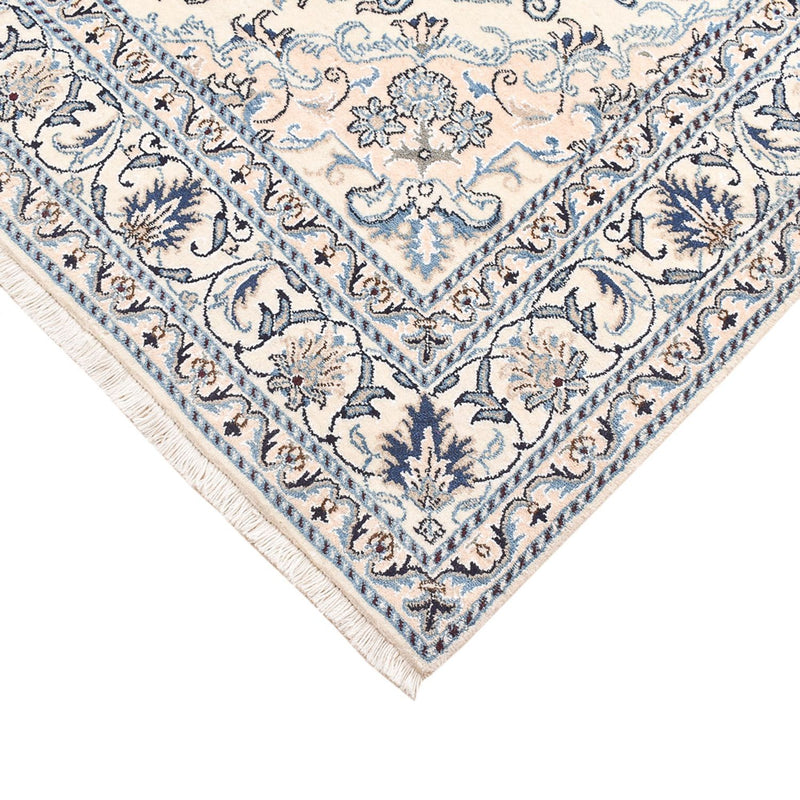 Persisk tæppe - Nain - 203 x 148 cm - lys beige