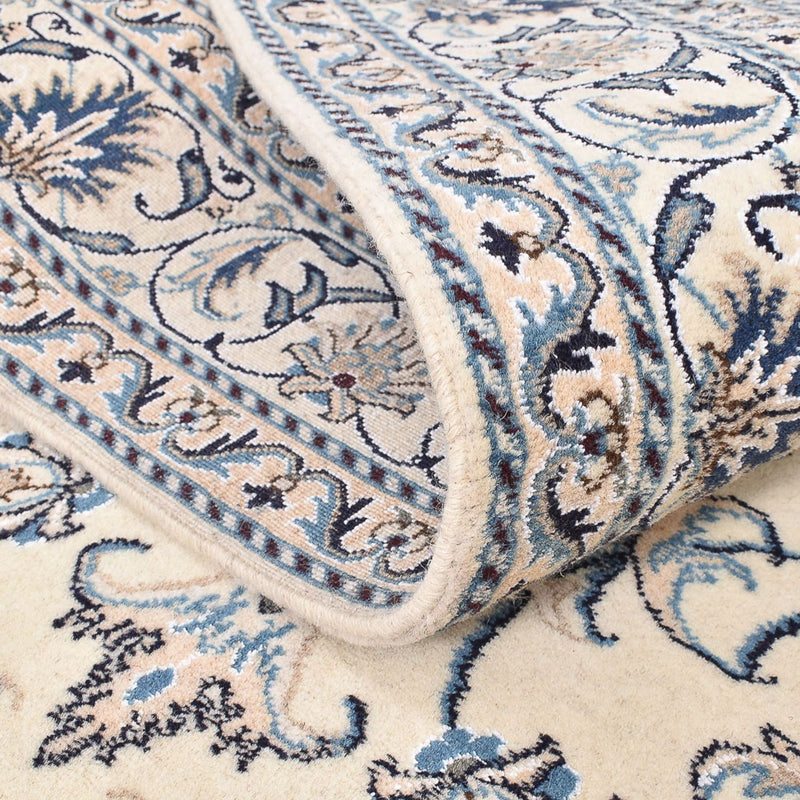 Persisk tæppe - Nain - 203 x 148 cm - lys beige