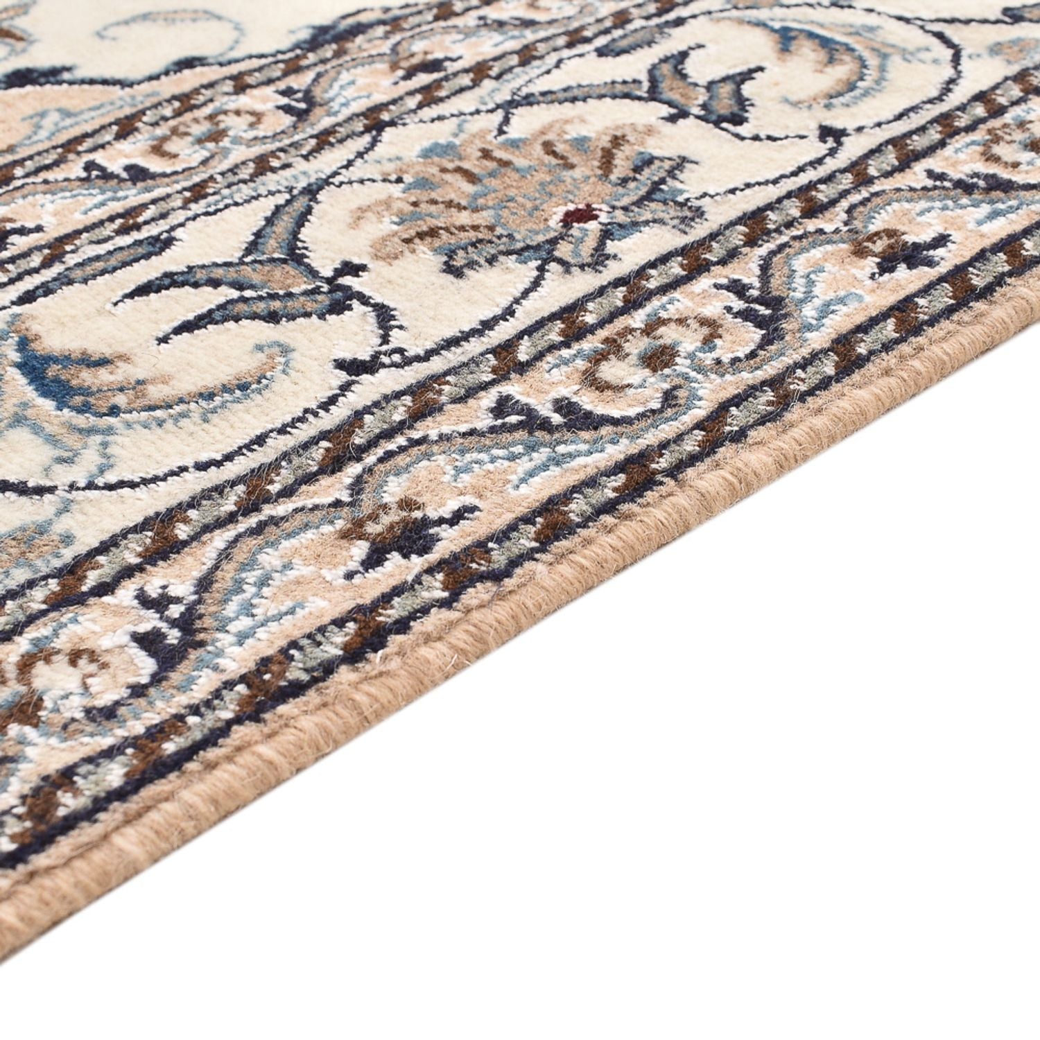 Persisk tæppe - Nain - 200 x 150 cm - lys beige