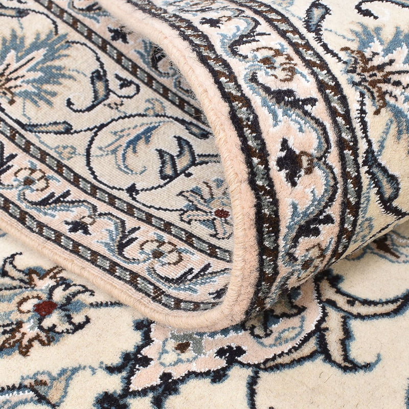 Persisk tæppe - Nain - 200 x 148 cm - lys beige