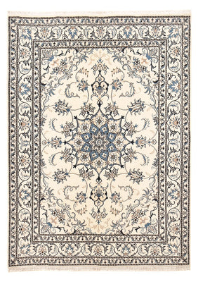 Persisk tæppe - Nain - 204 x 151 cm - lys beige