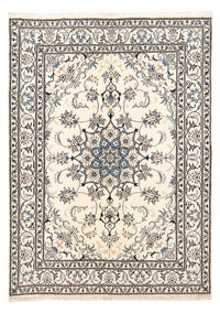 Persisk tæppe - Nain - 204 x 151 cm - lys beige