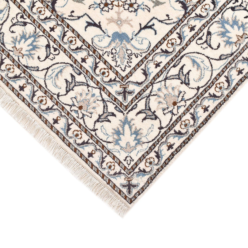 Persisk tæppe - Nain - 204 x 151 cm - lys beige