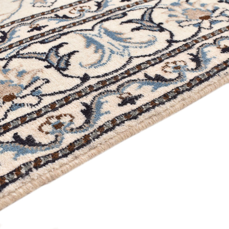 Persisk tæppe - Nain - 204 x 151 cm - lys beige