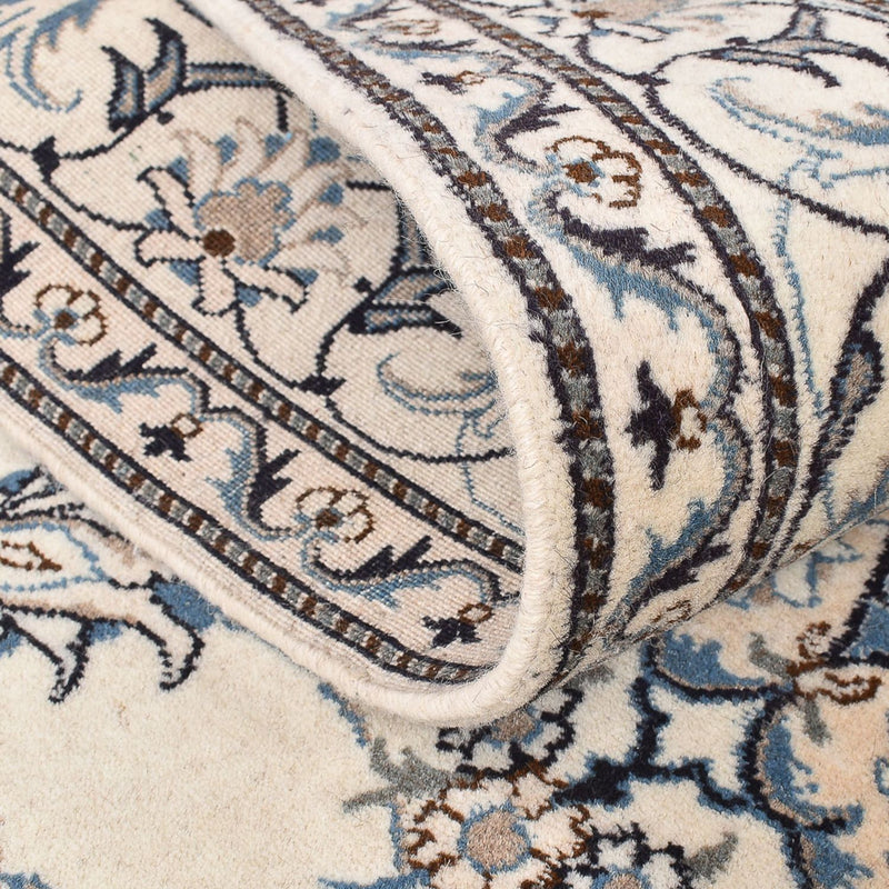 Persisk tæppe - Nain - 204 x 151 cm - lys beige